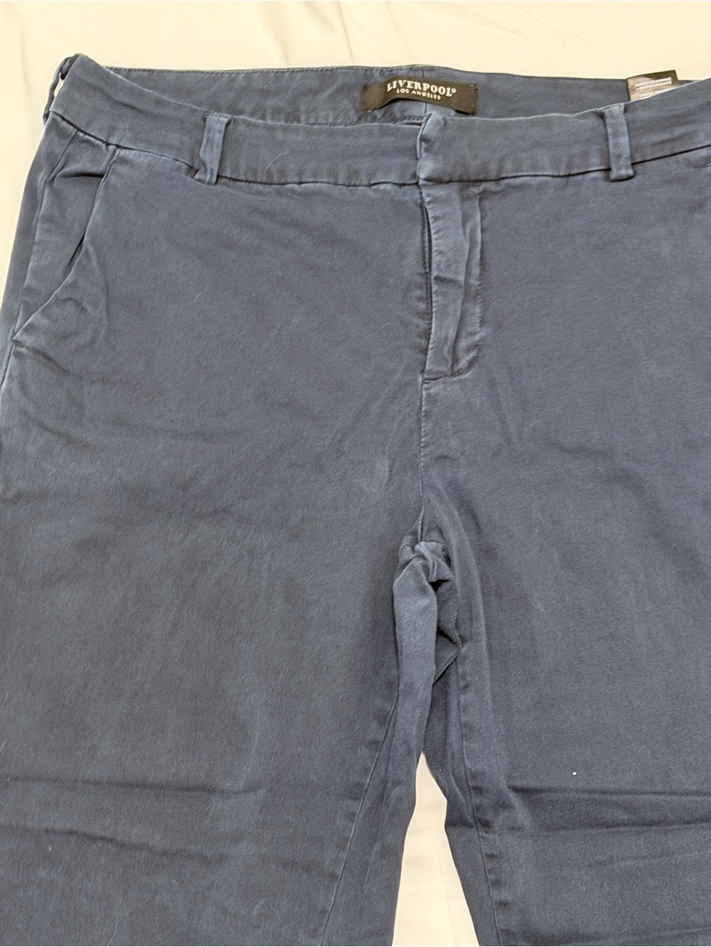 Liverpool Los Angeles Navy Fabric Pants Label 12/31